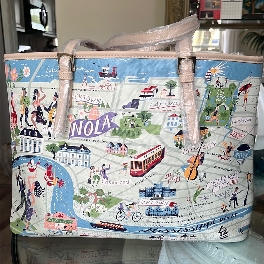 Spartina 449 Illustrated NOLA Tote